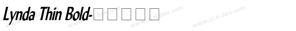 Lynda Thin Bold字体转换